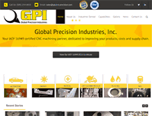 Tablet Screenshot of global-precision.com